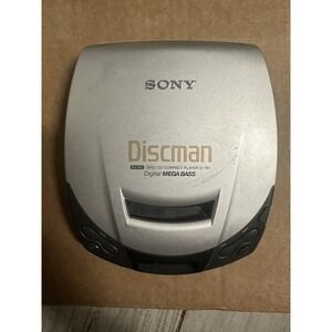 Sony Discman D-191 Personal CD Compact Disc Player Digital Mega Bas For Parts